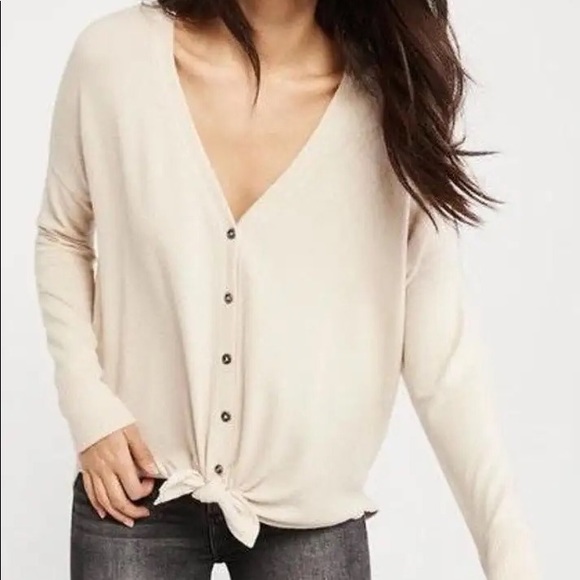 Abercrombie u0026 Fitch | Sweaters | Abercrombie Fitch Tie Front Cardigan Size  Xs | Poshmark